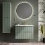 Mueble de baño Bamboo suspendido 2 cajones de Coycama con diferentes opciones